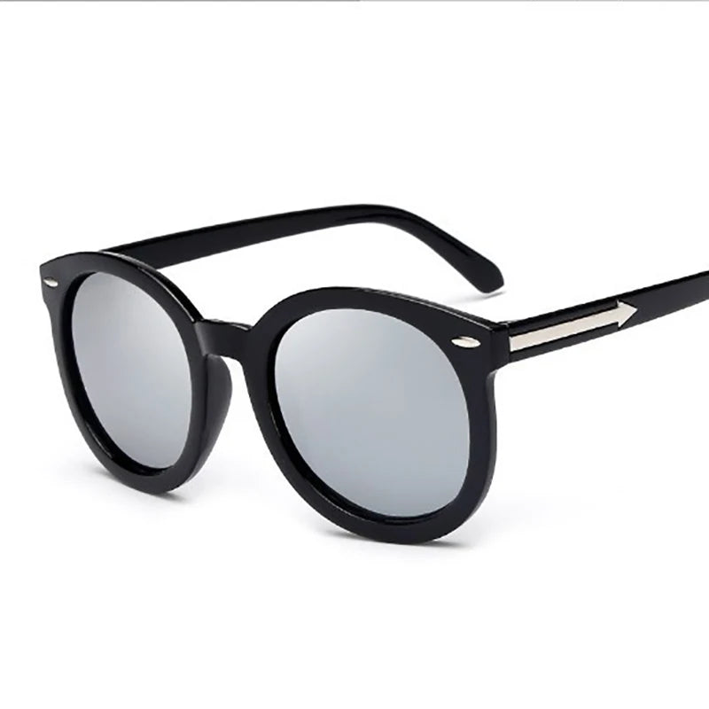 RMM Brand Designer nail Big round Sunglasses Women Luxury Plastic Sun Glasses Classic Retro Outdoor big