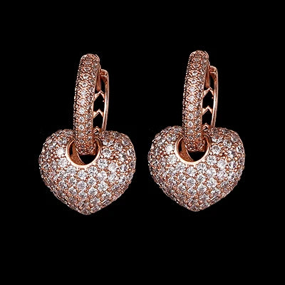 2017 Z Crystalline Jewelry of the Fashion Emmaya Square Earrings with Stones of Zircon Fashion Cheap Red Earrings Earrings