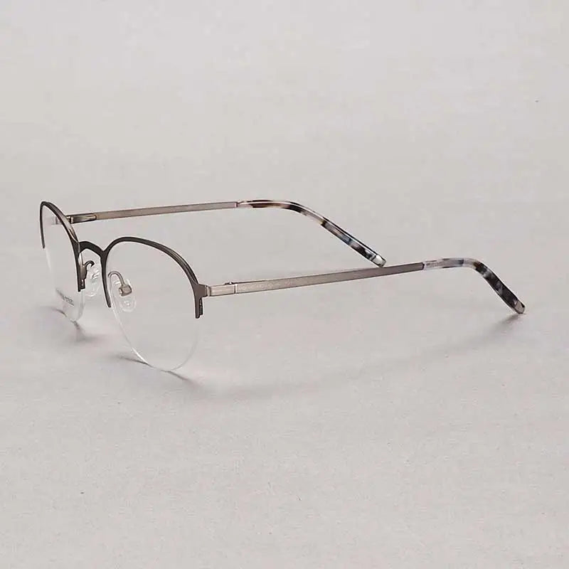 YOUTOP Fashion Half-rim Women Eyeglasses Classic Designer Luxury stainless steel Glasses elegant Prescription Frame S6832