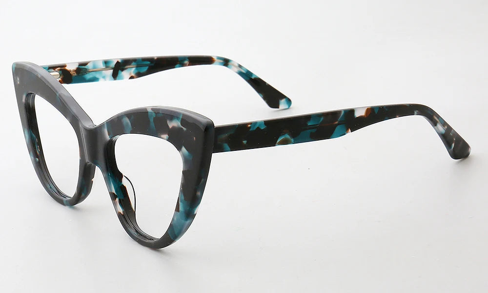 Women Cat Eye Eyeglass Frames Female Prescription Glasses Frames Optical Eyewear Tortoise  Retro Stylish Spectacles Clear Myopia