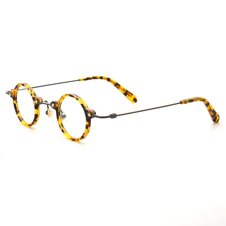 Retro Round Men Eyeglass Frames Optical Eyewear Women Vintage Glasses Prescription Spectacles Tortoise Eyeglasses Clear Hipster