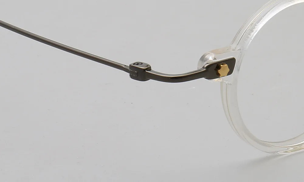 Retro Round Men Eyeglass Frames Optical Eyewear Women Vintage Glasses Prescription Spectacles Tortoise Eyeglasses Clear Hipster