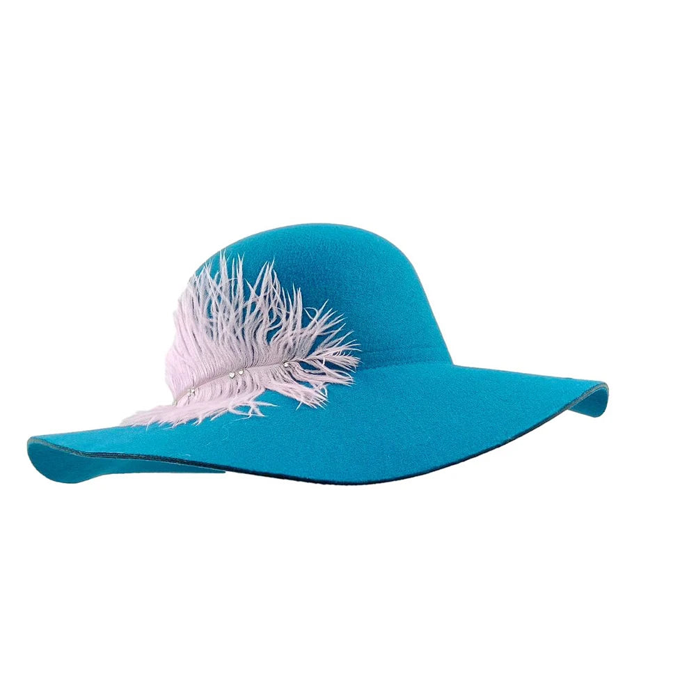 Autumn and Winter Women's French Elegant Retro Army Green Woolen Felt Top Hat Winter hats woman British Hepburn Bell shaped Fish