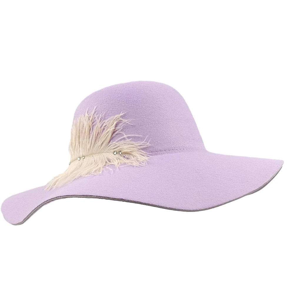 Autumn and Winter Women's French Elegant Retro Army Green Woolen Felt Top Hat Winter hats woman British Hepburn Bell shaped Fish