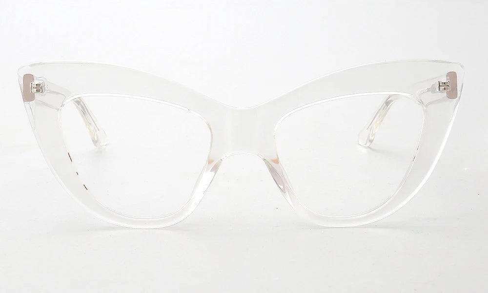 Women Cat Eye Eyeglass Frames Female Prescription Glasses Frames Optical Eyewear Tortoise  Retro Stylish Spectacles Clear Myopia