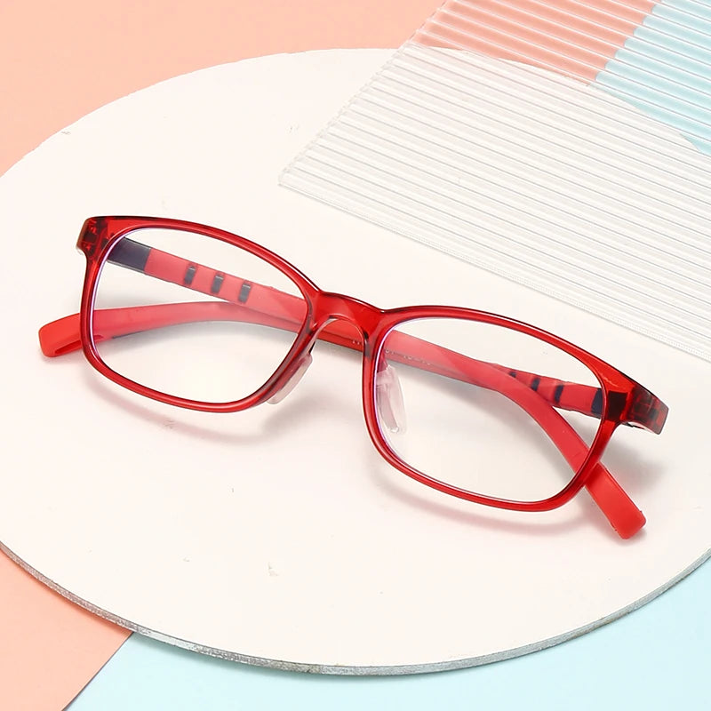 2021 Fashionable Glasses Kids Blue Light Anti Glare Filter Children Eyeglasses Girl Boy Optical Frame Blocking Clear Lenses