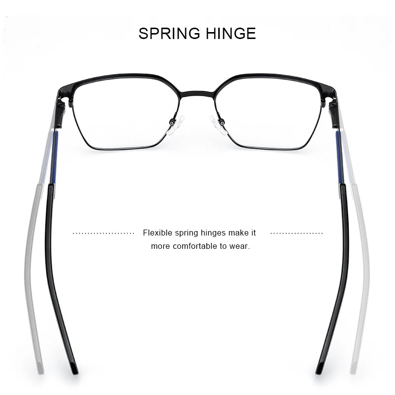 MERRYS DESIGN Luxury Glasses Frame For Men Women Fashion Titanium Alloy Square Frames Myopia Prescription Eyeglasses S2154