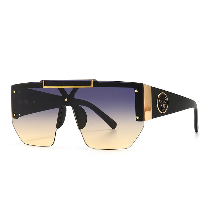 WackSaria Classic Luxury Men Sunglasses Glamour Fashion Half Frame Sun Glasses For Women Retro Vintage Square Designer Shades