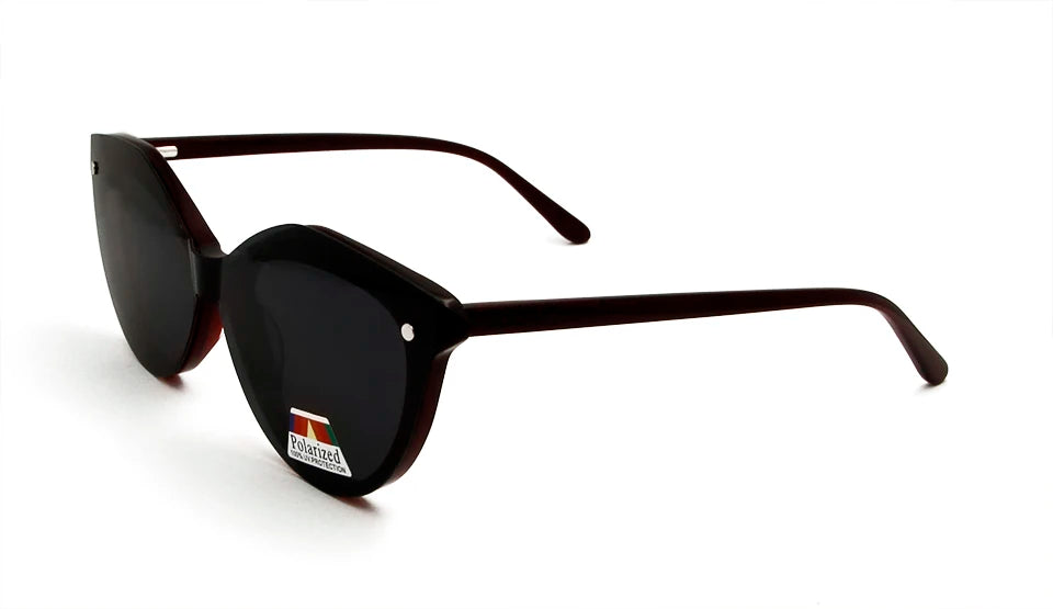 Polaroid Cat Eye Magnet Sunglasses Acetate Women Polarized Clip On Glasses Frame Uv400 Prescription Optical Myopia Eyewear