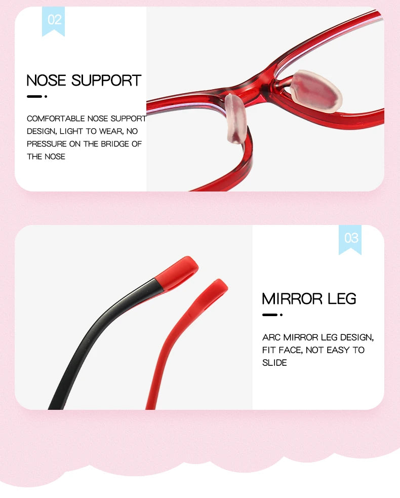 2021 Fashionable Glasses Kids Blue Light Anti Glare Filter Children Eyeglasses Girl Boy Optical Frame Blocking Clear Lenses