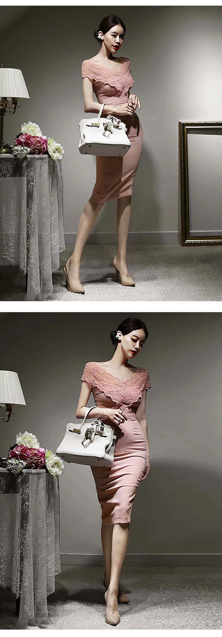 New Summer Elegant Women Evening Dress Chic Sweet Sexy Off-Shoulder Slim Midi Dresses Party Gown Vacation Birthday Mujer Vestido