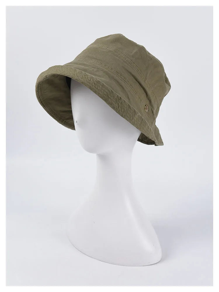USPOP 2022 Women Spring  Bucket Hats Caual Cotton Summer Panama Hats Collapsible Sun Hats
