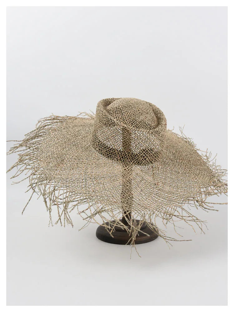 USPOP New Women Summer SSun Hats Natural Straw Wide Brim Beach Hats