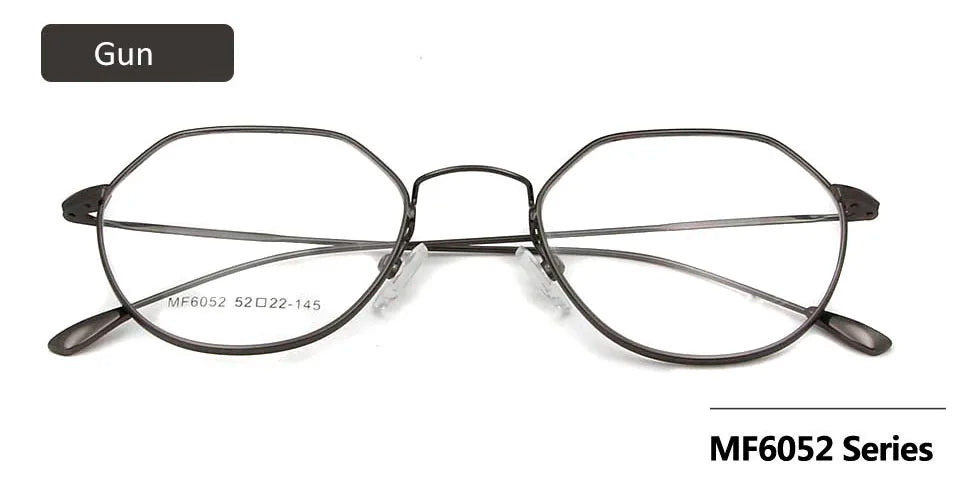 Alloy Glasses Frame Men Women Ultralight Thin Vintage Round Prescription Eyeglasses Retro Oval Optical Frame Men'S Eyewear Frame