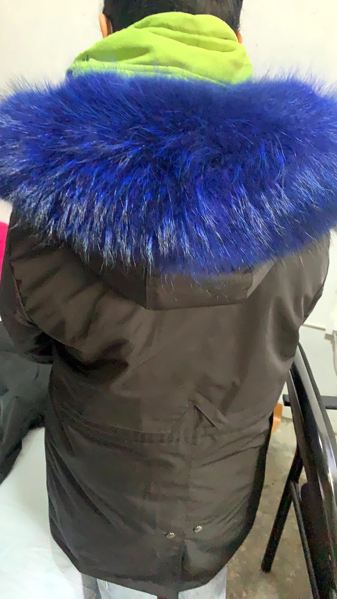 HANZANGL Women Fur Coat 2022 Winter New Real Raccoon Fox Fur Detachable Liner Long Parkas Women Clothing 12 Color  S-4XL