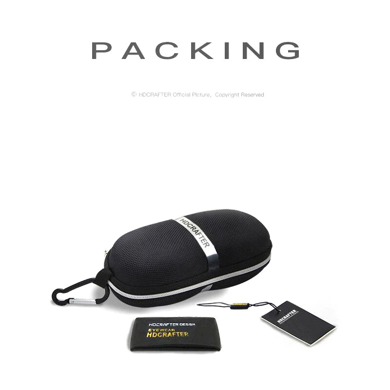 HDCRAFTER Oversized Glasses Frame Glasses For Women Luxury Pink Transparent Eyeglasses Frames Prescription Optical Clear Lenses