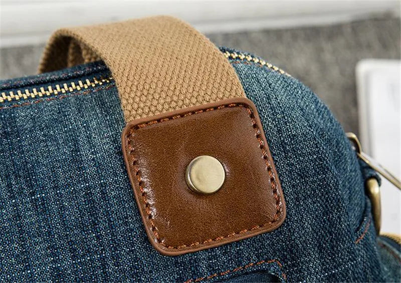 2023 High Quality Women Denim Shoulder Bags Multifunctional Women Travel Handbags Casual Cross Body Bags Drop Shipping