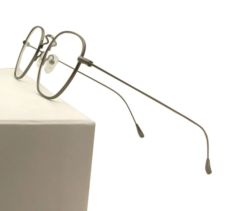 Alloy Glasses Frame Men Women Ultralight Thin Vintage Round Prescription Eyeglasses Retro Oval Optical Frame Men'S Eyewear Frame