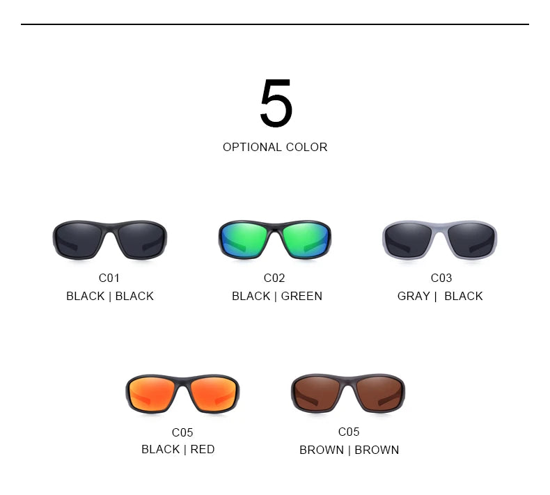 MERRYS DESIGN Men Polarized Outdoor Sports Sunglasses Male Goggles Glasses For Driving UV400 S9029