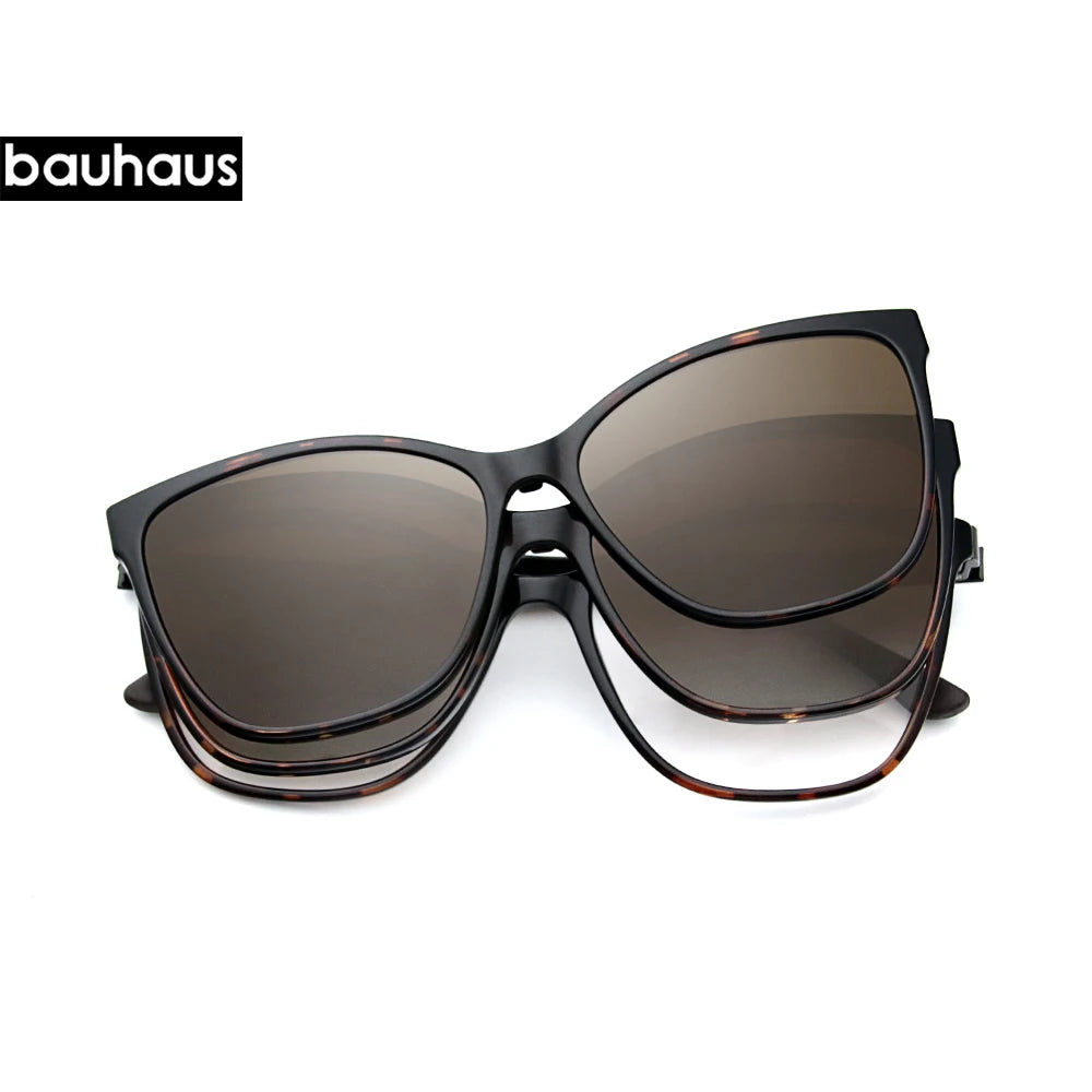 X3187 Magnet Polarized Clip Glasses Frame women Optical Myopia Clip Glasses For  Eyeglasses Frame