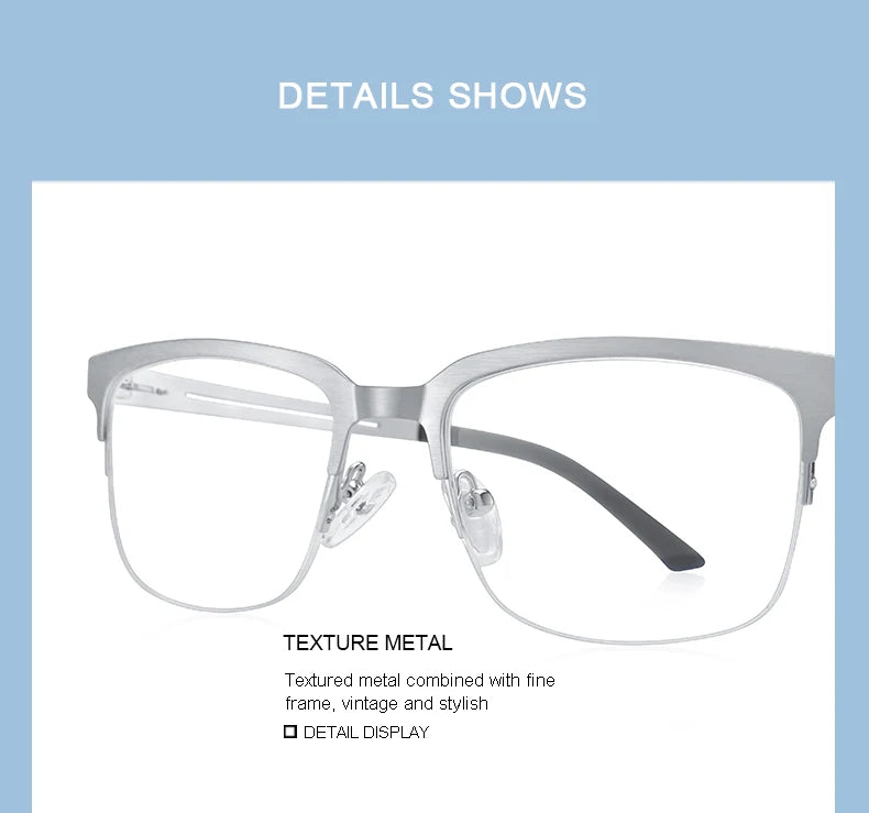 MERRYS DESIGN Classic Men Titanium Alloy Optical Glasses Frames Male Ultralight Square Myopia Prescription Eyeglasses S2183