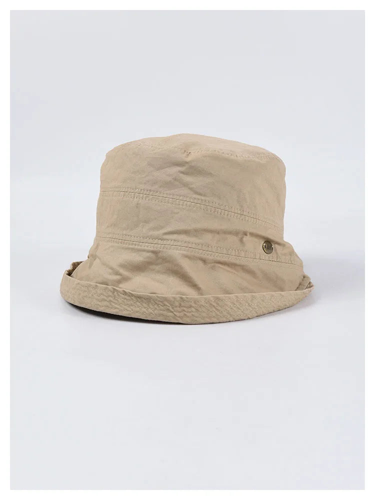 USPOP 2022 Women Spring  Bucket Hats Caual Cotton Summer Panama Hats Collapsible Sun Hats