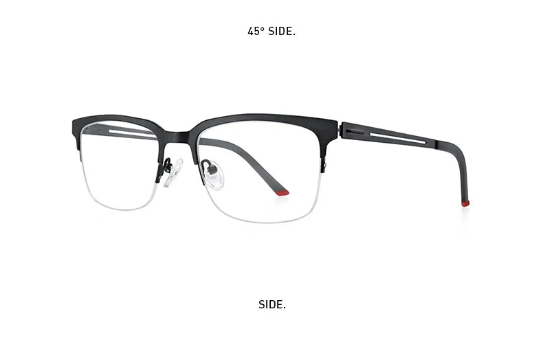 MERRYS DESIGN Classic Men Titanium Alloy Optical Glasses Frames Male Ultralight Square Myopia Prescription Eyeglasses S2183