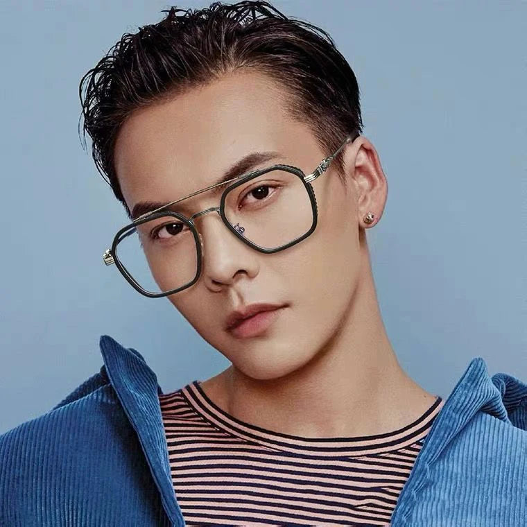 Transparent black Computer Glasses Frame Women Men Anti Blue Light polygon Eyewear Blocking Glasses Optical Spectacle Eyeglass