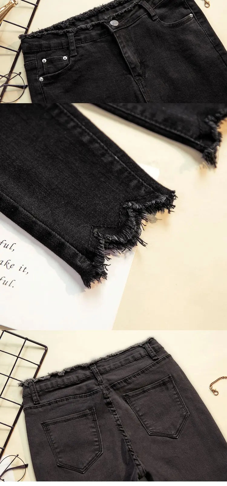 2023 Spring Jeans For Women High Waist Skinny Pencil Blue Denim Pants women Black Stretch Bottoms Slim Pants For Women Trousers