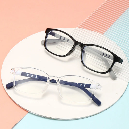 2021 Fashionable Glasses Kids Blue Light Anti Glare Filter Children Eyeglasses Girl Boy Optical Frame Blocking Clear Lenses