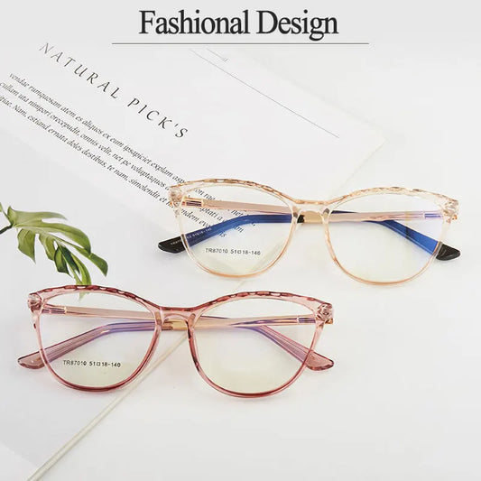 New Arrival Plastic Glasses Frame For Women  Full Rim Anti-Blue Ray Optical Eyewear Hot Selling
