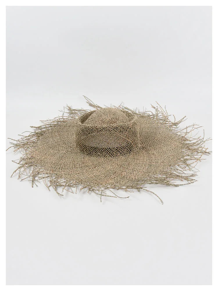 USPOP New Women Summer SSun Hats Natural Straw Wide Brim Beach Hats