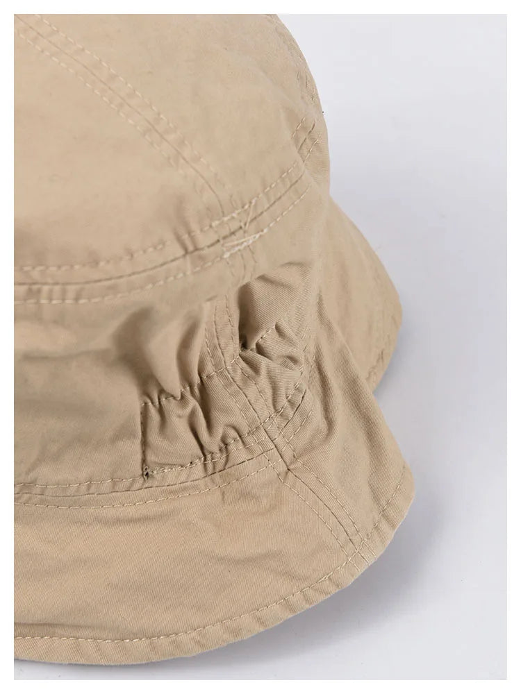 USPOP 2022 Women Spring  Bucket Hats Caual Cotton Summer Panama Hats Collapsible Sun Hats