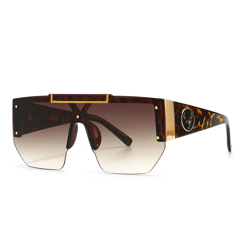 WackSaria Classic Luxury Men Sunglasses Glamour Fashion Half Frame Sun Glasses For Women Retro Vintage Square Designer Shades