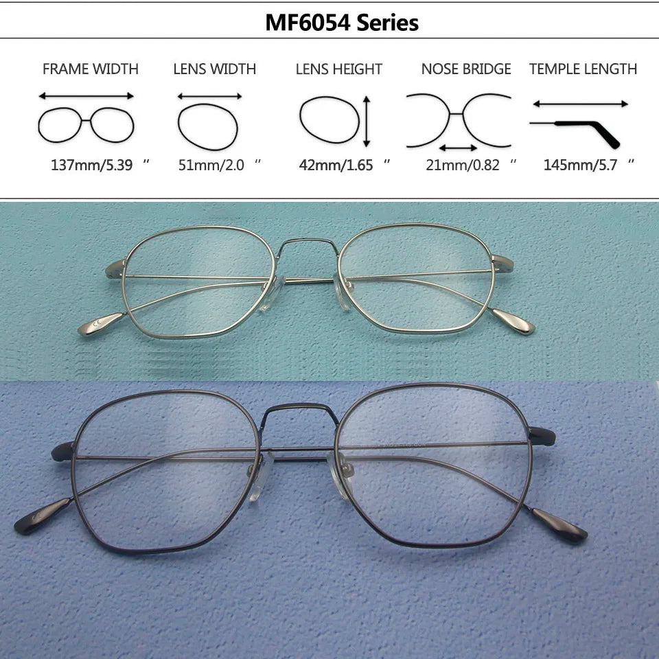 Alloy Glasses Frame Men Women Ultralight Thin Vintage Round Prescription Eyeglasses Retro Oval Optical Frame Men'S Eyewear Frame