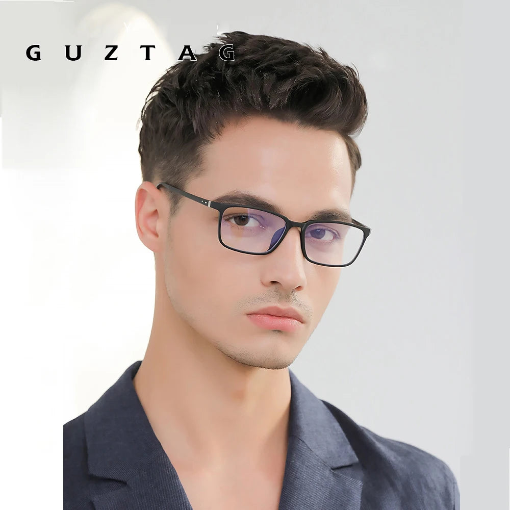 GUZTAG Anti Blue Light Glasses Vintage Casual Computer Goggles Optical  Eyeglasses Fashion Busines Eyewear For Men Women G8837