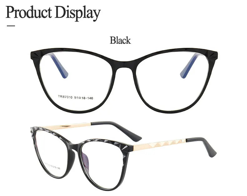 New Arrival Plastic Glasses Frame For Women  Full Rim Anti-Blue Ray Optical Eyewear Hot Selling