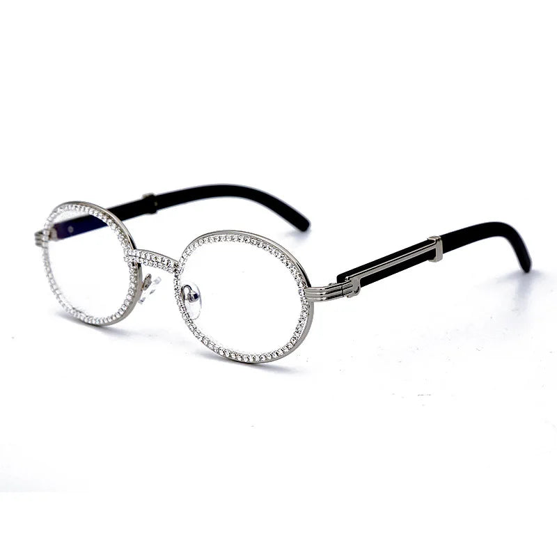 2020 Luxury Vintage Oval Sunglasses Women Retro Diamond Rectangle Sun Glasses Men Stempunk Sunglass Woman Shades Eyewear Oculos