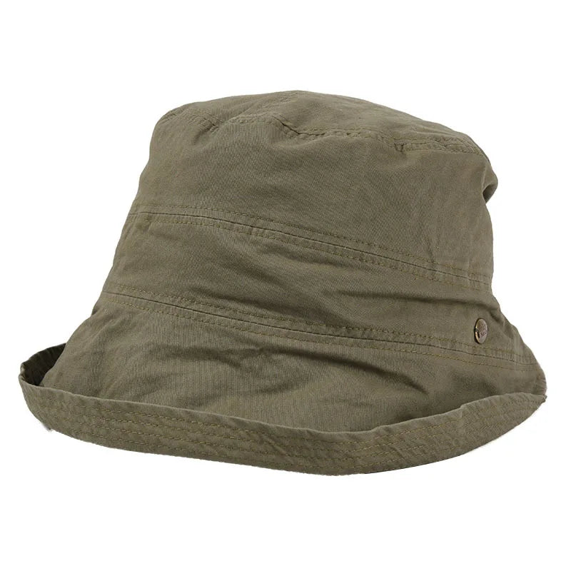 USPOP 2022 Women Spring  Bucket Hats Caual Cotton Summer Panama Hats Collapsible Sun Hats