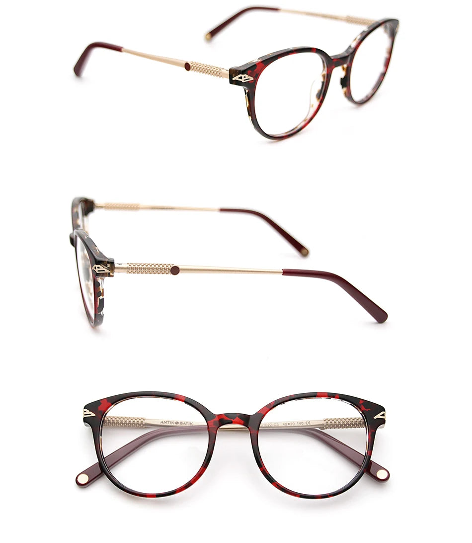 High quality  bauhaus shaped round Acetate glasses frame men Retro eyeglasses women myopia reading eyewear Oculos De Grau