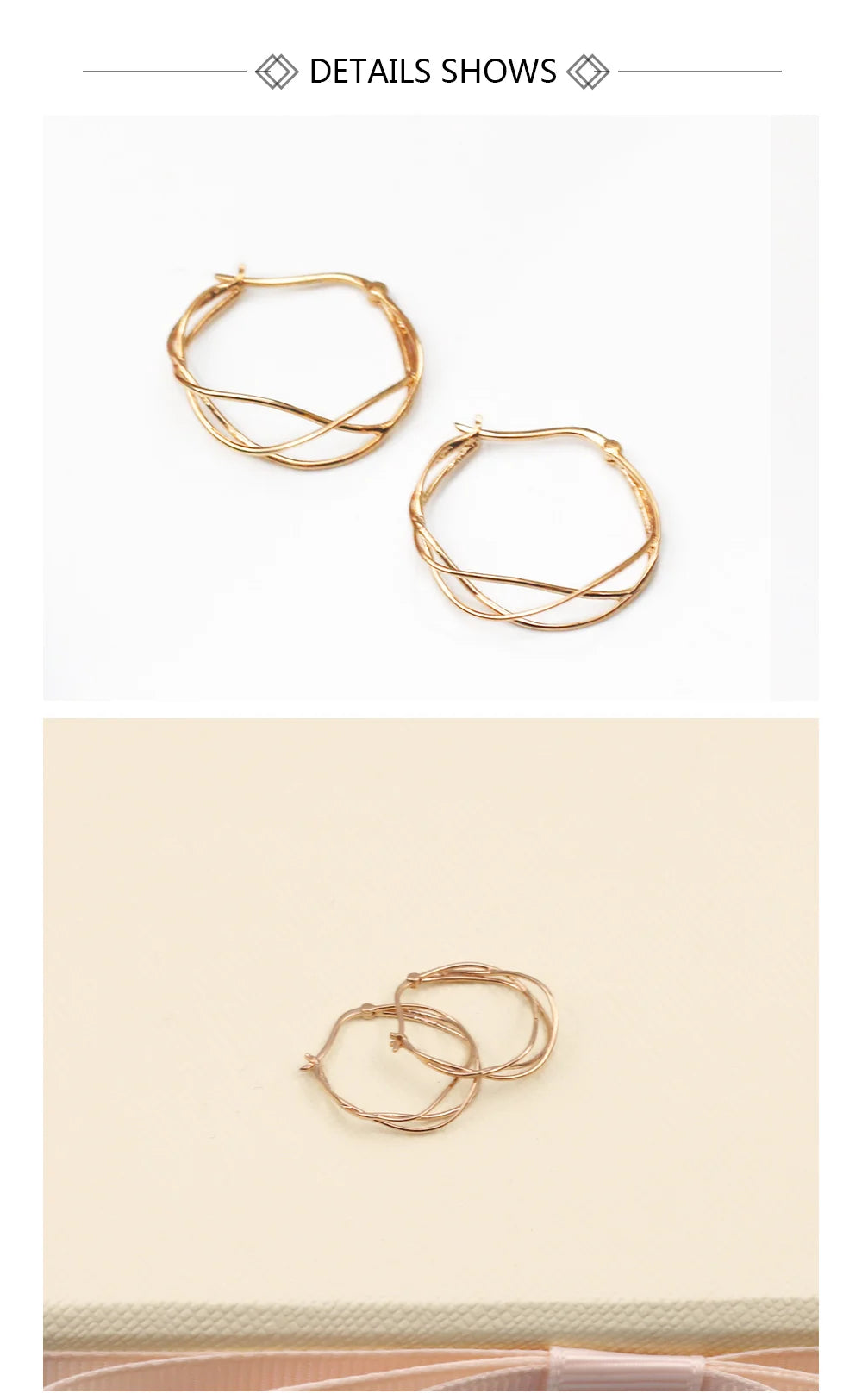 MADALENA SARARA Pure 18k Gold Earrings Exaggerated Gangle Women Earrings AU750 Made 100%