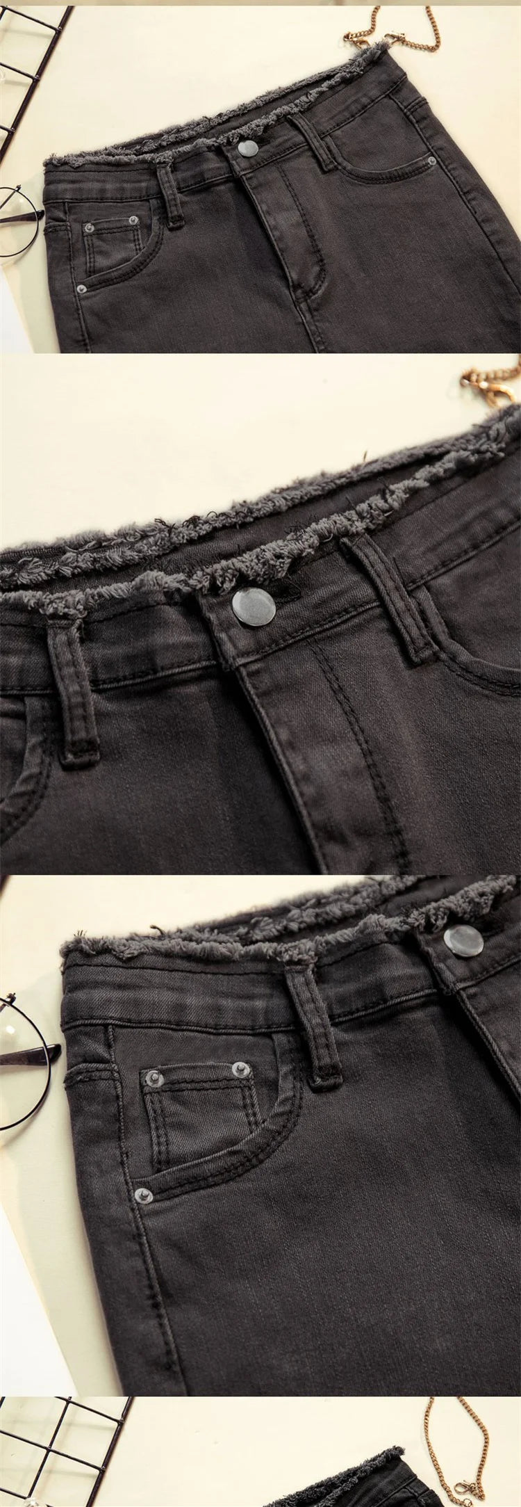 2023 Spring Jeans For Women High Waist Skinny Pencil Blue Denim Pants women Black Stretch Bottoms Slim Pants For Women Trousers