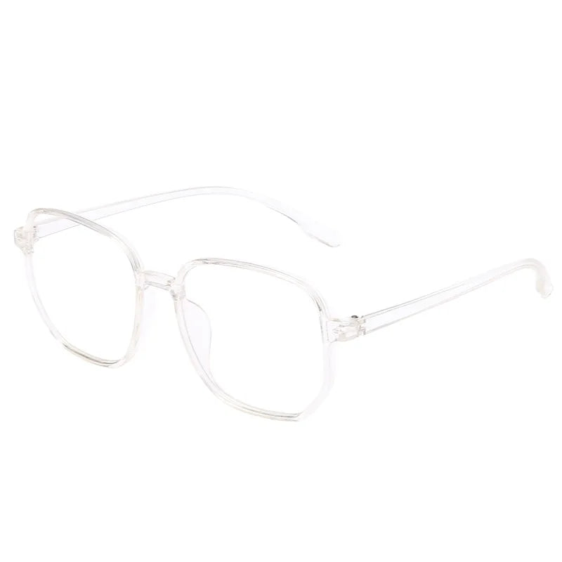 2021 Transparent Computer Glasses Frame Women Men Anti Blue Light polygon Eyewear Blocking Glasses Optical Spectacle Eyeglass