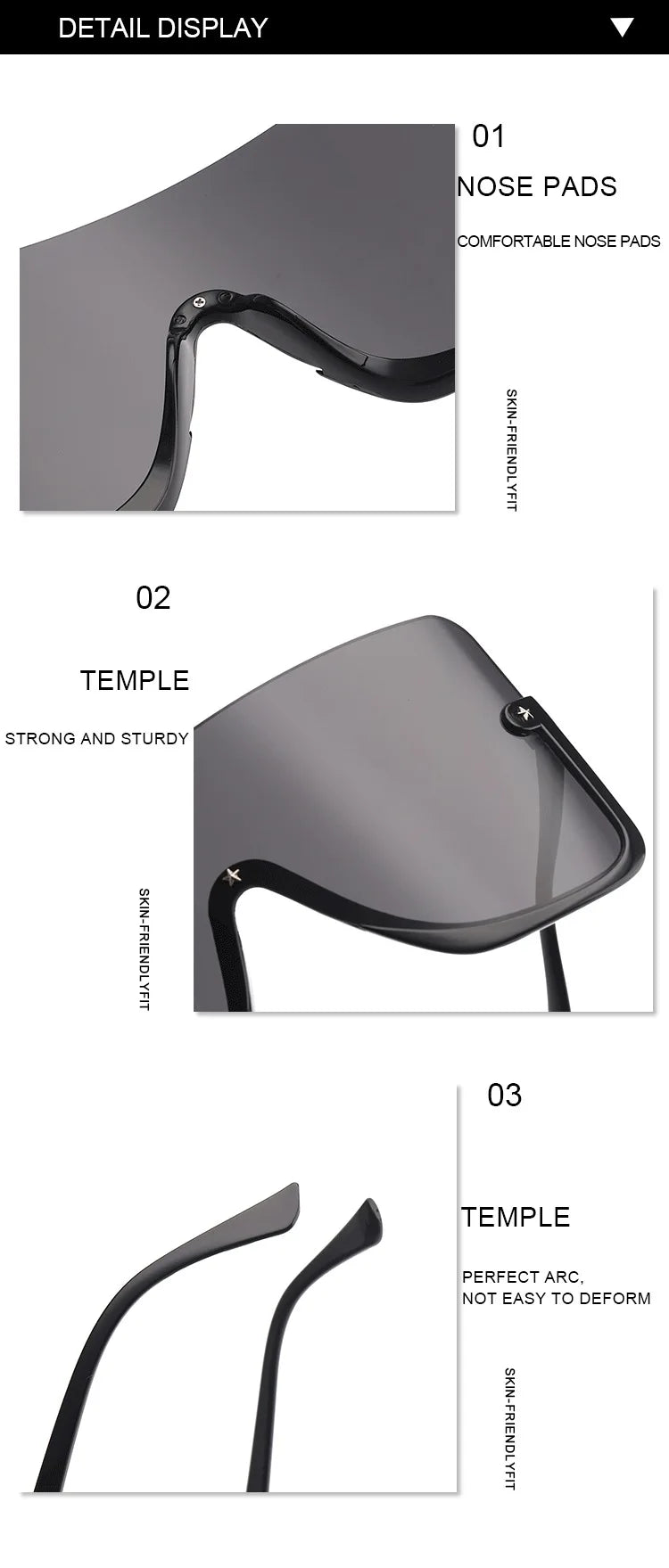 2021 New Big Face Mask Sunglasses Windshield Multicolor Sunglasses Men and Women European and American Cross border Sunglasses