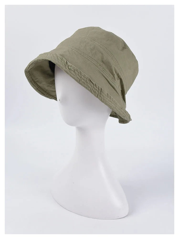 USPOP 2022 Women Spring  Bucket Hats Caual Cotton Summer Panama Hats Collapsible Sun Hats