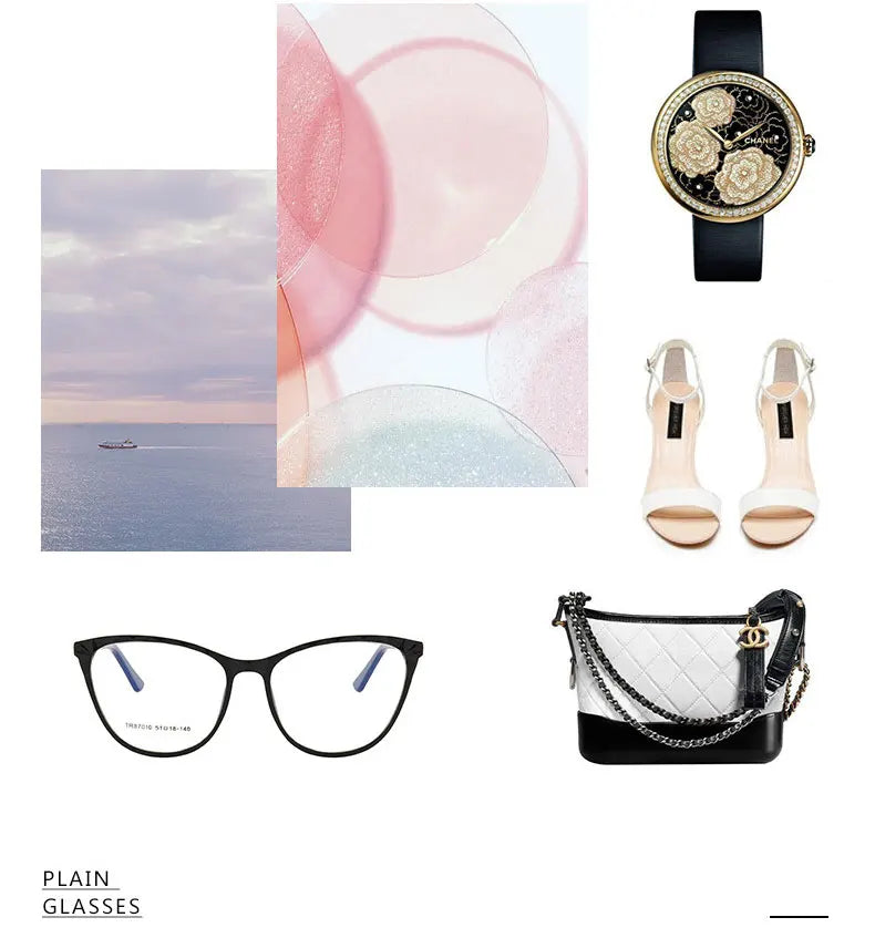 New Arrival Plastic Glasses Frame For Women  Full Rim Anti-Blue Ray Optical Eyewear Hot Selling