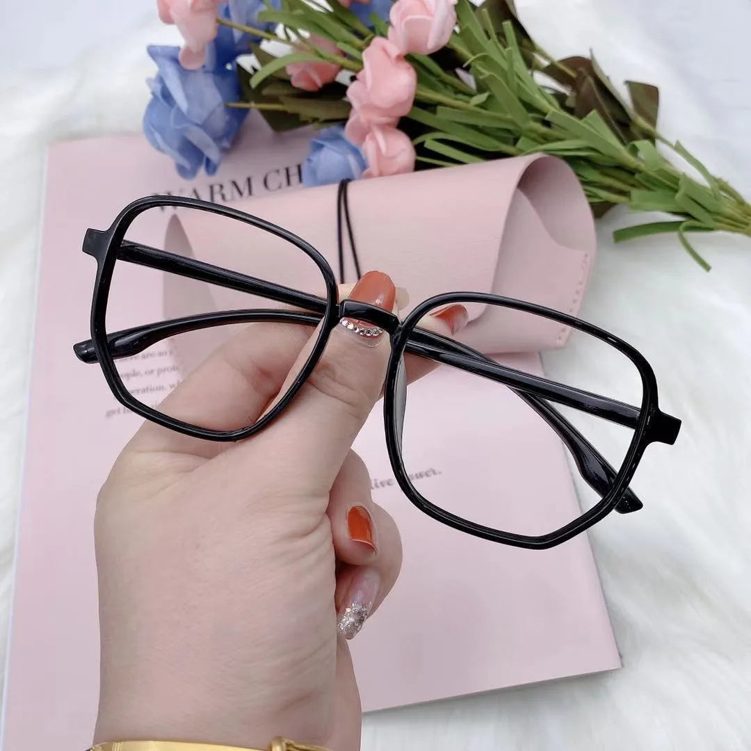 2021 Transparent Computer Glasses Frame Women Men Anti Blue Light polygon Eyewear Blocking Glasses Optical Spectacle Eyeglass