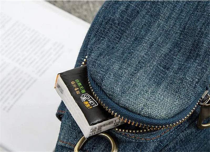 2023 High Quality Women Denim Shoulder Bags Multifunctional Women Travel Handbags Casual Cross Body Bags Drop Shipping