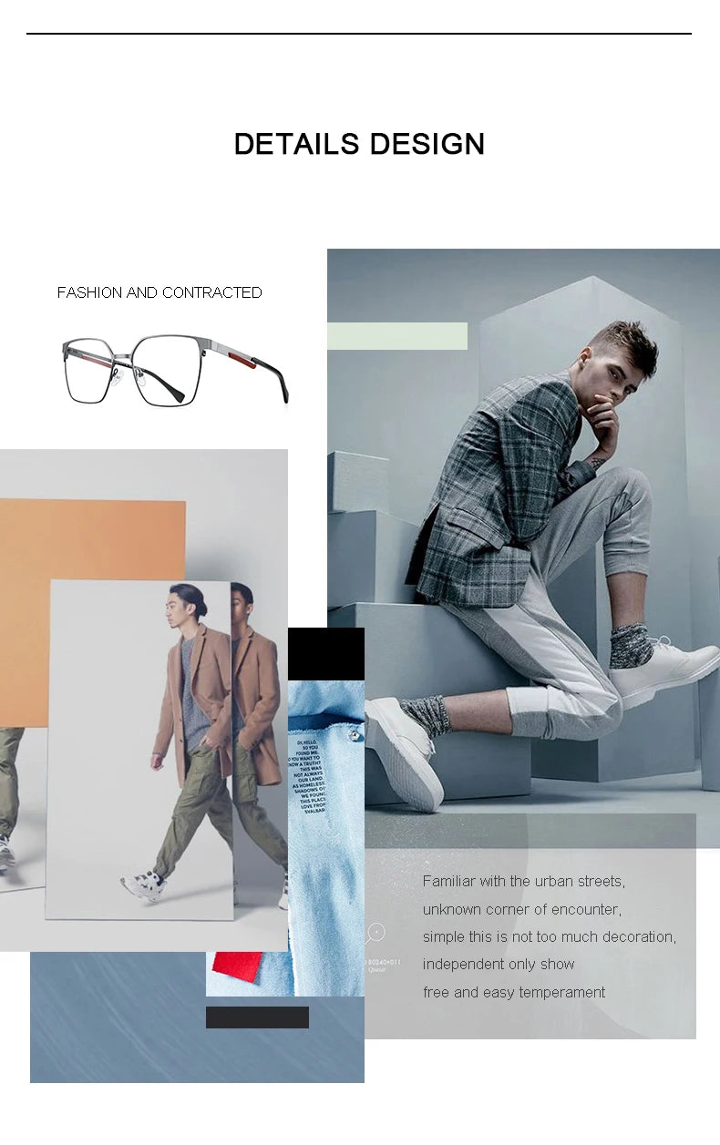 MERRYS DESIGN Luxury Glasses Frame For Men Women Fashion Titanium Alloy Square Frames Myopia Prescription Eyeglasses S2154