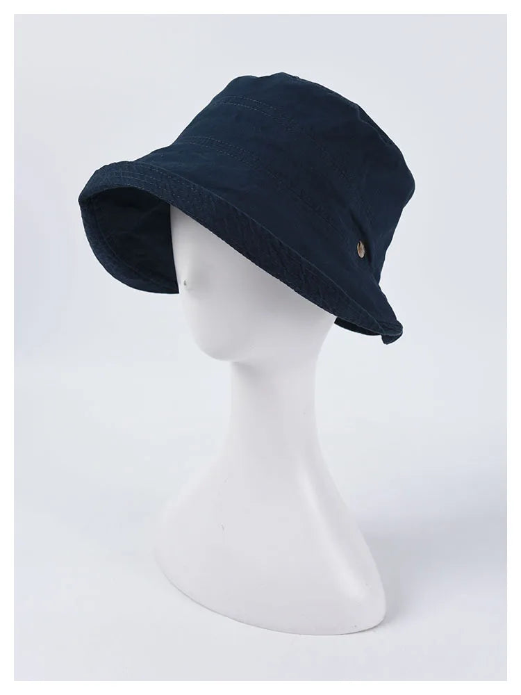 USPOP 2022 Women Spring  Bucket Hats Caual Cotton Summer Panama Hats Collapsible Sun Hats